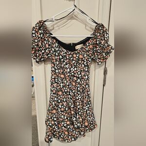 Altar'd State Black Floral Romper